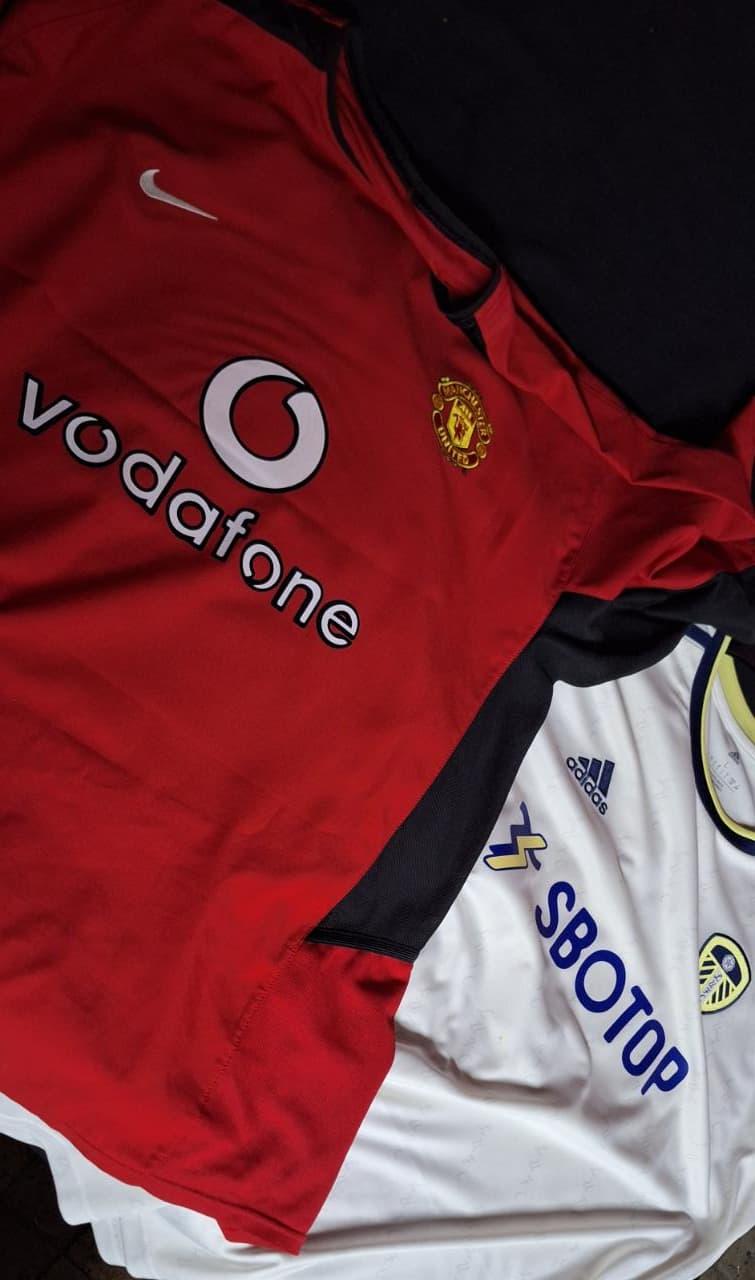 Restored old soccer shirts